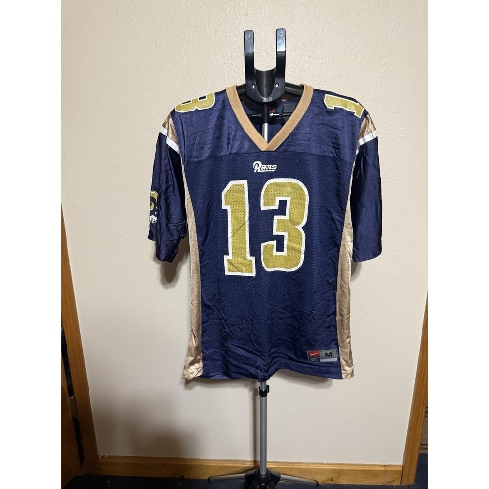 Kurt Warner‎ #13 St Louis Rams Nike Jersey Men's Medium Navy